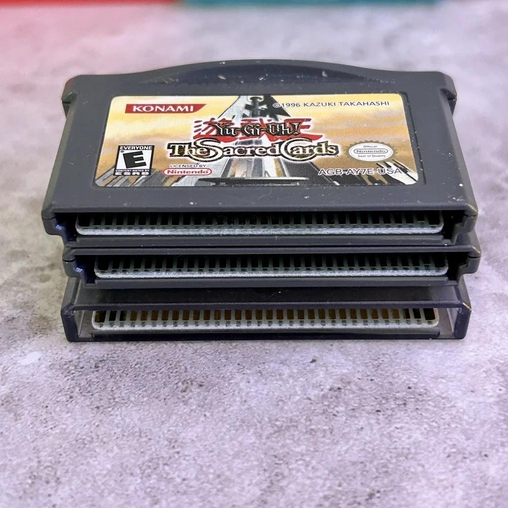 Yu-Gi-Oh! Gameboy Advance Lot Sacred Cards Dark Duel Stories Worldwide Edition